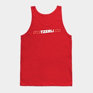 Switzerland Vintage style retro souvenir Tank Top